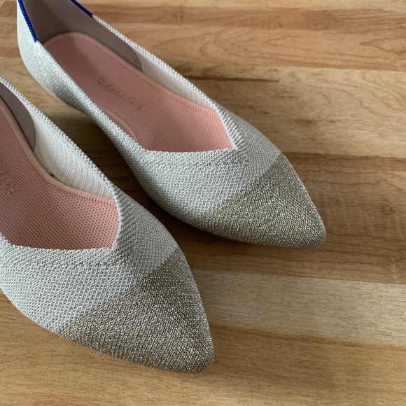 Rothy's The Point Diamond Metallic - Picture 5 of 6